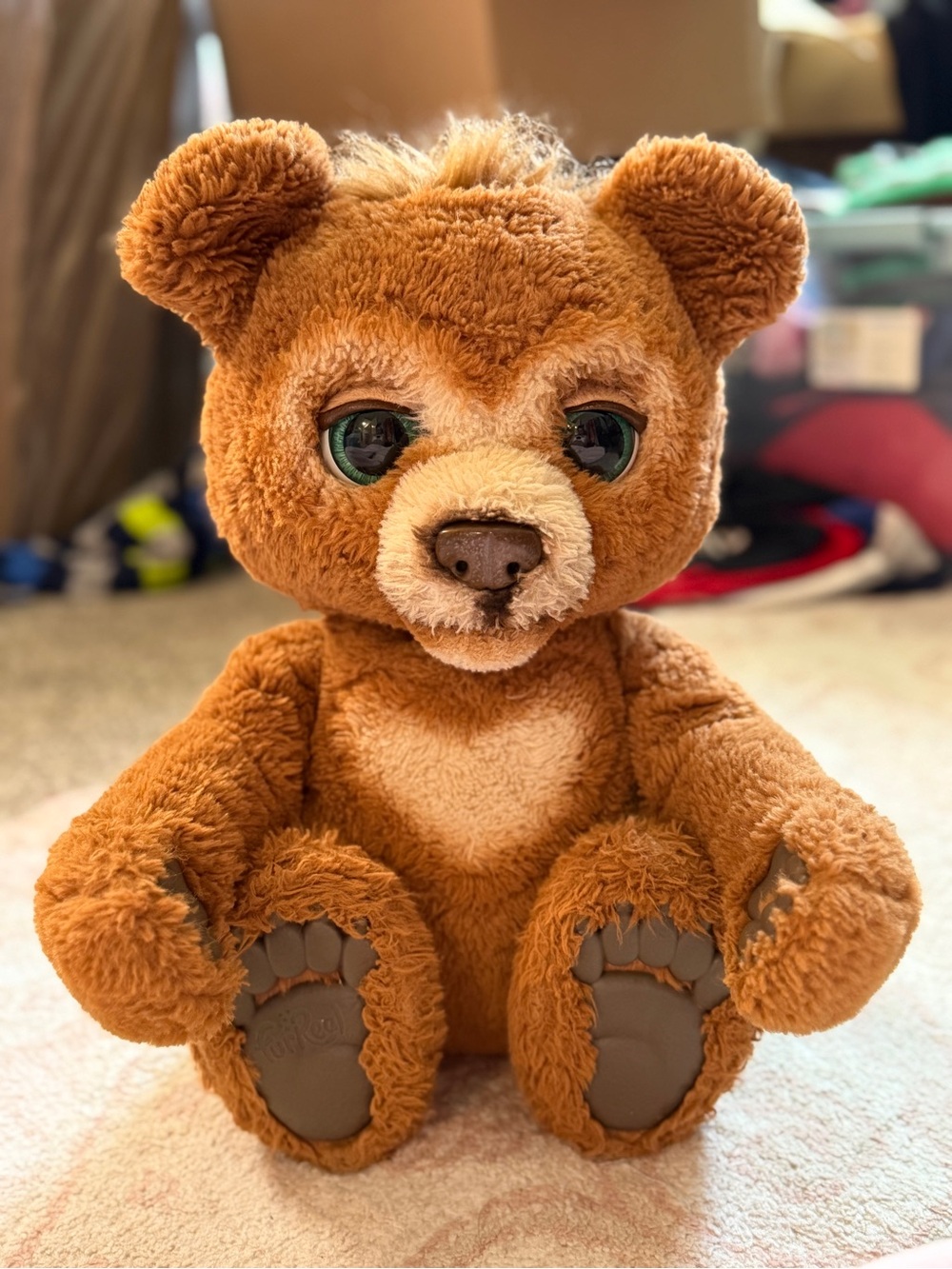 FurReal Cubby Curious Bear Interactive Plush Working 2018